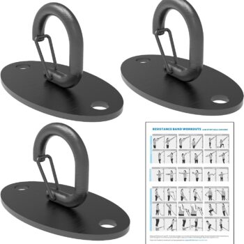 FITKIT Wall Mount Anchors for Resistance Bands